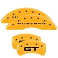 thumbnail image 3 of MGP 4 Caliper Covers Engraved Front 2015/Mustang Engraved Rear 2015/GT Yellow finish black ch, 3 of 6
