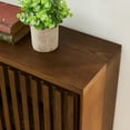 thumbnail image 5 of Mid Century Modern Fluted Hollowed Out Sideboard Cabinet with 2 Outlet Holes, Buffet Cabinet with Storage, Walnut Storage Cabinet for Living Room, Entryway, Hallway, Dining Room, Kitchen, 5 of 11