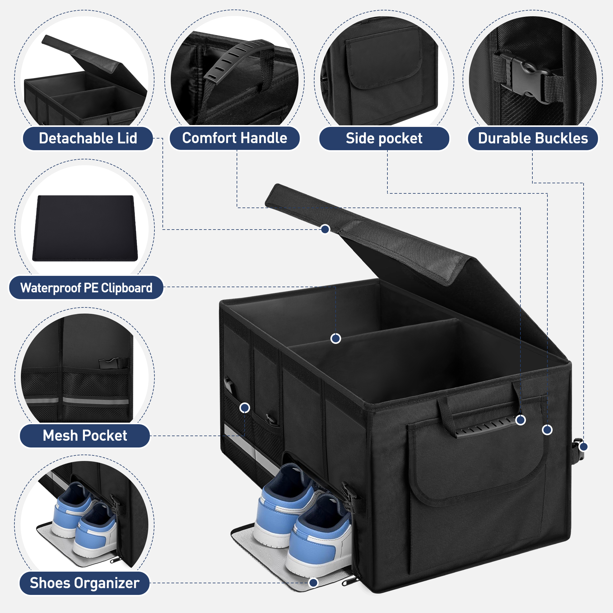 Cshidworld 72L Collapsible Trunk Organizer photo 5
