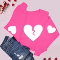 thumbnail image 6 of Valentine Sweatshirts For Women Cotton Couples Heart Graphic Crewneck Pullover Soft Fashion Valentines Shirts, 6 of 9