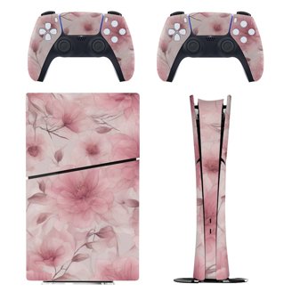 AMR Racing 247Skins Butterflies Pink Decal Kit For PS5 Console & Controller - Protective Vinyl Sticker, Removable