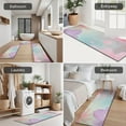 thumbnail image 5 of Soft Floral Watercolor Pattern Kitchen Rugs Sets Of 3,Kitchen Runner Rugs Non Skid Washable,Decorative Kitchen Floor Mats for Kitchen,Sink,Laundry,17"x30"+ 17"x47" + 17"x59", 5 of 6