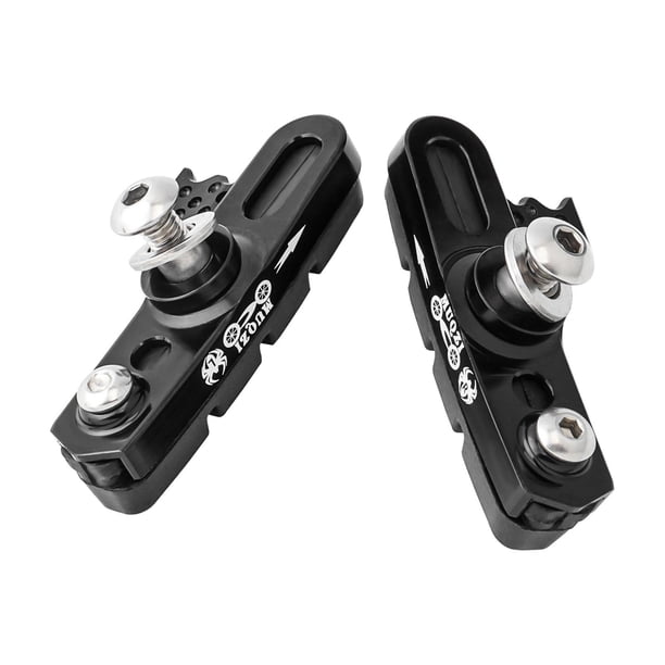 Pastillas de freno silenciosas para bicicleta, kit de freno C, zapatas reemplazables, resistentes al desgaste Pastillas de freno negras