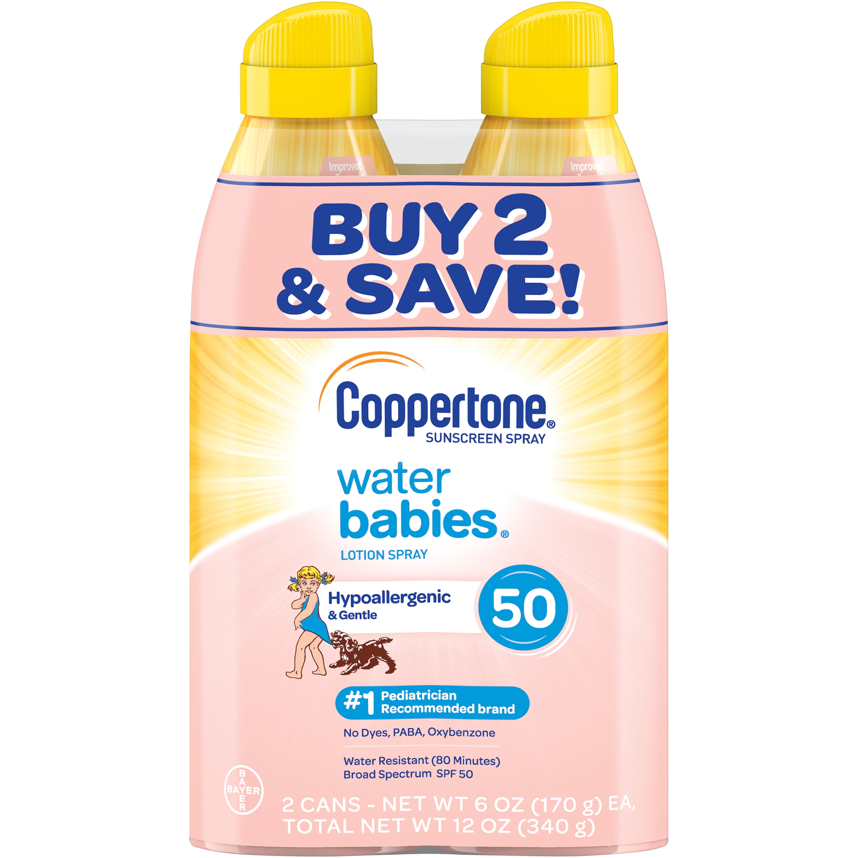 coppertone baby sunscreen spray
