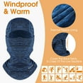 thumbnail image 3 of WEST BIKING Balaclava Face Mask Windproof Thermal Polyester Motorcycle Ski Scarf for Men/Women, Blue 1 Piece, 3 of 9