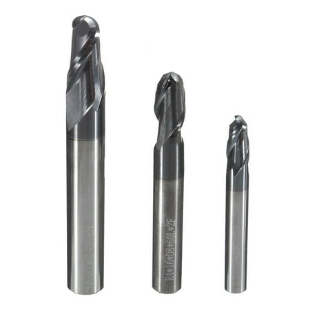 

6Mm8Mm10Mm 2-Flute Solid Carbide End Mill Ball Nose Tungsten Coated Cnc Cutter
