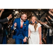 20 Inches Long Lasting Gold Sparklers for Wedding Reception Send off, Celebrations, Party-Pack of 100 pcs