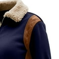 thumbnail image 7 of Atogsazn Womens Sherpa Lined Sweatshirt Fleece 1/4 Zip Long Sleeve Athletic Blouse Fall Winter Tops Clothing Outfit 01-Navy XXL Fashion, 7 of 7