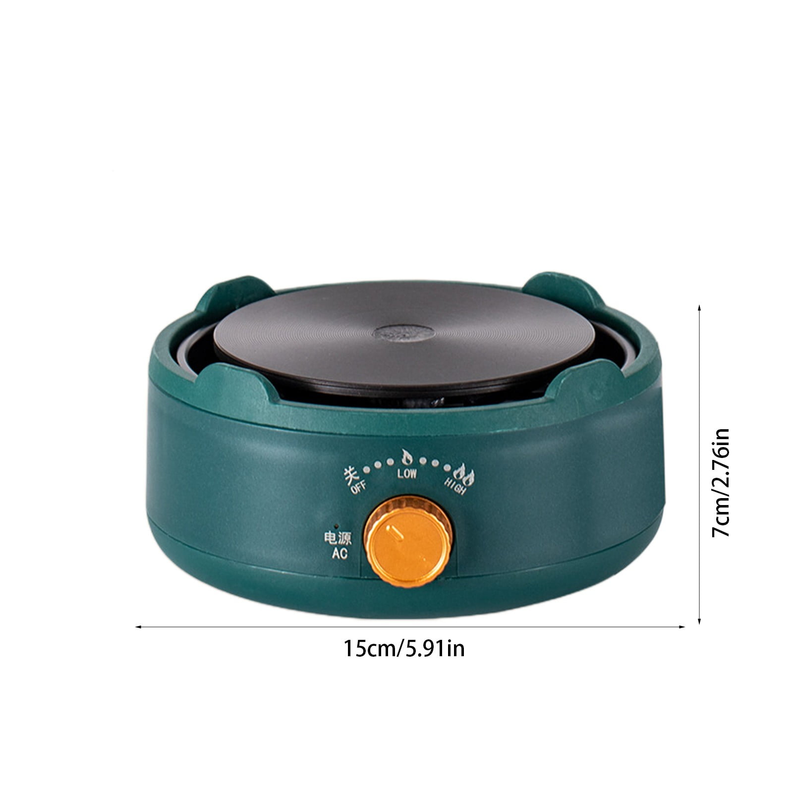 Dvumao Kitchen Accessories, Flower Tea Kettle Stove Multi-function Heat Mini Small Stove Three-stage Knob Explosion-proof Panel, Teens Gifts