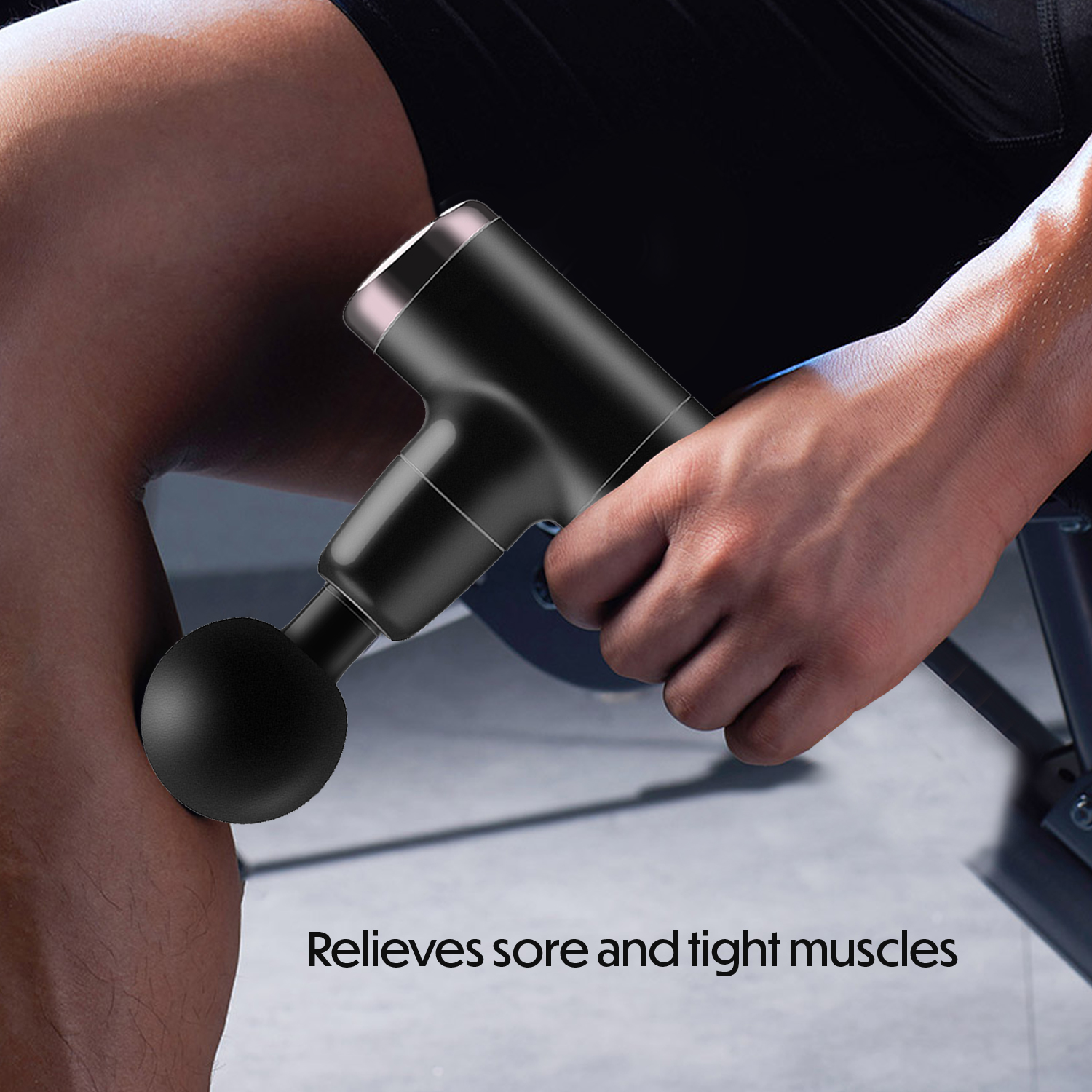 HOM Deep Tissue Mini Massage Gun - Quiet and Portable Handheld Massager for Treating Muscle Soreness, Back Pain and Body Ache