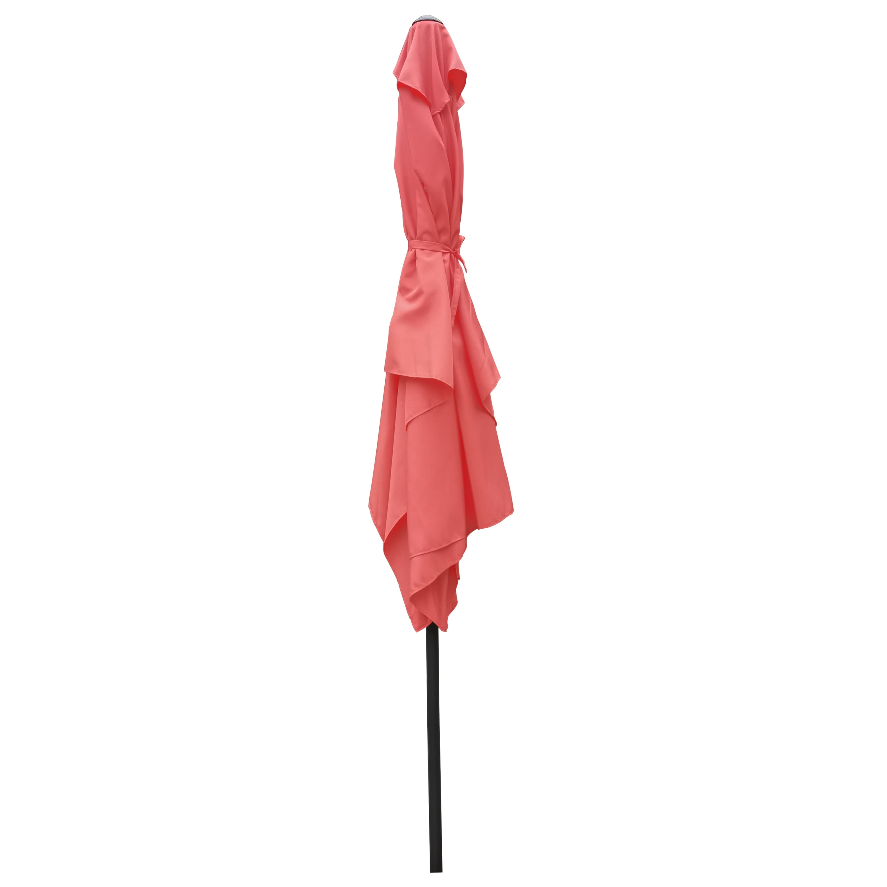 Royard Oaktree 6x9ft Patio Umbrella, Outdoor Rectangular Market Umbrella with Crank and Push Button Tilt, Outside UV Protection Sun Shade Table Umbrella for Garden Lawn Backyard Poolside, Brick red