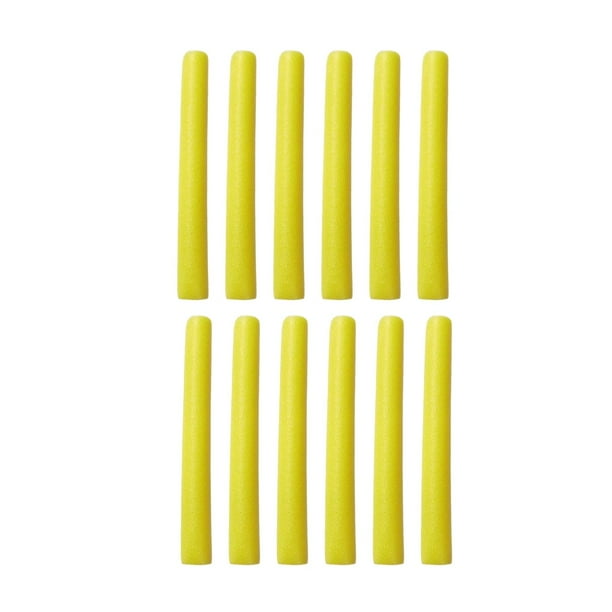12 Protectoras de Espuma para Barra de Trampolín para Tubería Amarillo Macarena Mangas de poste de trampolín