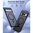 thumbnail image 2 of GFDYREE Magnetic for Google Pixel 7 Pro Case [Compatible with MagSafe][Anti-Fingerprint][Slim Fit][Military Shockproof] Translucent Matte Hard Back Pixel 7 Pro 5G Phone Cover 6.7\u201d, Blac, 2 of 7