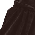 thumbnail image 4 of Virmaxy Halloween Costume Women's Velvet Costume Cape Stand Collar Lace Overlay Tie Front Cloak for Halloween Vampire Gothic Cosplay Dress Up Coffee, 4 of 8