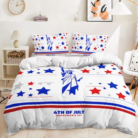 Hosima 3 Piece 3D Digital Printed Duvet Cover Full Size Bedroom Decorative Bedding Set,DEL02-Full