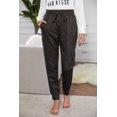 thumbnail image 1 of Women's Black Breezy Leopard Joggers, 1 of 10