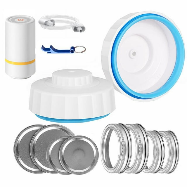Jinsinto Scelleuse sous Vide Électrique pour Pots Mason - Trousse de Pompe de Scellage pour Pots Food Vacuum Saver et Cannette