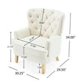 thumbnail image 3 of Noble House Club Chair, Almond, 3 of 9