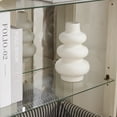 thumbnail image 6 of Jopath Display Cabinet with Glass Doors, Curio Glass Wine Cabinet with Adjustable Glass Shelves and Drawer Cabinet Sideboard With Bulb Included for Home Decor and Organization Antique White, 6 of 9