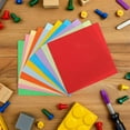 thumbnail image 1 of WASHWEPE 100Pcs Multicolor Origami Paper for Office DIY Creative Crafting with Easy Folding and Decorative Use, 1 of 8