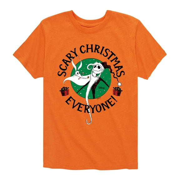 The Nightmare Before Christmas - Scary Christmas Everyone - Toddler And Youth Short Sleeve Graphic T-Shirt