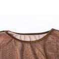 thumbnail image 4 of Femmes Transparentes Casual Crop Tops Manches Courtes T-Shirt Blouse Tops, 4 of 5