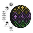 thumbnail image 4 of Kdxio Spare Tire Cover for RV Trailer, Waterproof Wheel Cover,Camper Spare Tire Cover Fit for Rv SUV Truck Travel Trailer 15 inch-Mardi Gra Geometric, 4 of 8