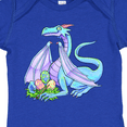 thumbnail image 4 of Inktastic Blue Easter Dragon with Painted Eggs Boys or Girls Baby Bodysuit, 4 of 5