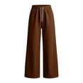 thumbnail image 6 of Dresfit Barrel Sweat Pants for Women Baggy Wide Leg Sweatpants Winter Fall Elastic Waist Drawstring Lounge Pants Tummy Control Solid Color Yoga Joggers M, 6 of 8