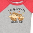 thumbnail image 4 of Inktastic My Grandma Loves Me with Cute Squirrels in Autumn Boys or Girls Baby Bodysuit, 4 of 5