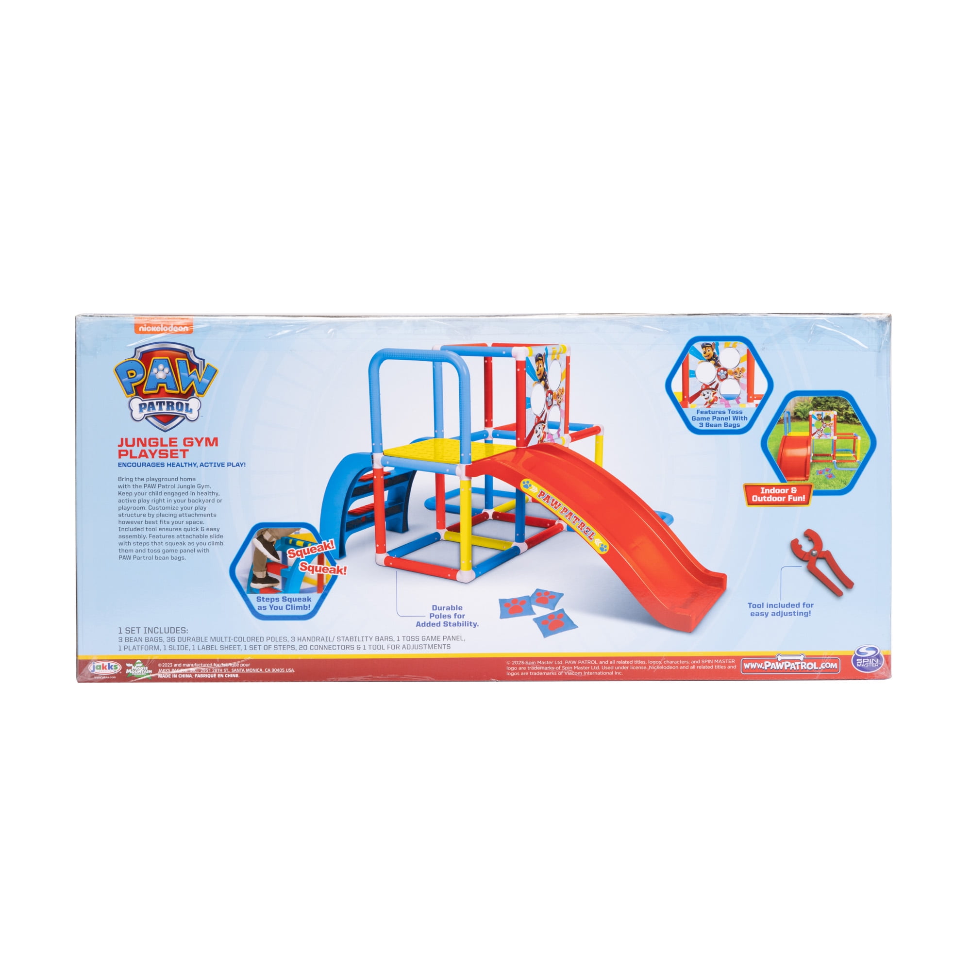 Paw Patrol Children's Indoor and Outdoor Jungle Gym with Slide for Children Ages 2 to 6 Years