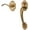 Brown, variant on Baldwin 85353.Acrh Boulder Sectional Entry Right Handed Handle Set Kit - Brass