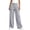 Gray, variant on Women's Wide Leg Pants Plaid Lounge Pants High Waist Straight Casual Loose Checkered Trousers with Pockets, Womens Pants High Waisted Dressy