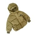 thumbnail image 2 of Godderr Kids Toddler Boys Girls Down Warm Cotton jacket 1-8Y Winter Hoodie Coats Fashion down Coats Baby Short Section Thickened Winter Jacket, 2 of 6