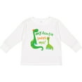 thumbnail image 3 of Inktastic My Auntie Loves Me Dinosaur Boys Long Sleeve Toddler T-Shirt, 3 of 5