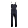 thumbnail image 2 of Aayomet Dressy Jumpsuits For Women Womens Casual Loose Sleeveless Spaghetti Strap Wide Leg Pants Jumpsuit Rompers,Navy 3XL, 2 of 5