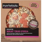 Marketside Medium Thin Crust Meat Trio Pizza, 17 oz