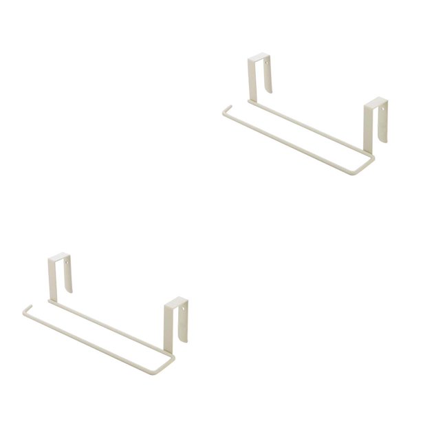 Advancent Nuevo estilo, rollo de papel para baño, estante de almacenamiento de toallas de alta calidad, organizador de artículos diversos, blanco 2piezas