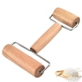 thumbnail image 2 of NUZYZ Dual Ended Wooden Rolling Pin Flour Pastry Dough Roller Kitchen Baking Tool, 2 of 7