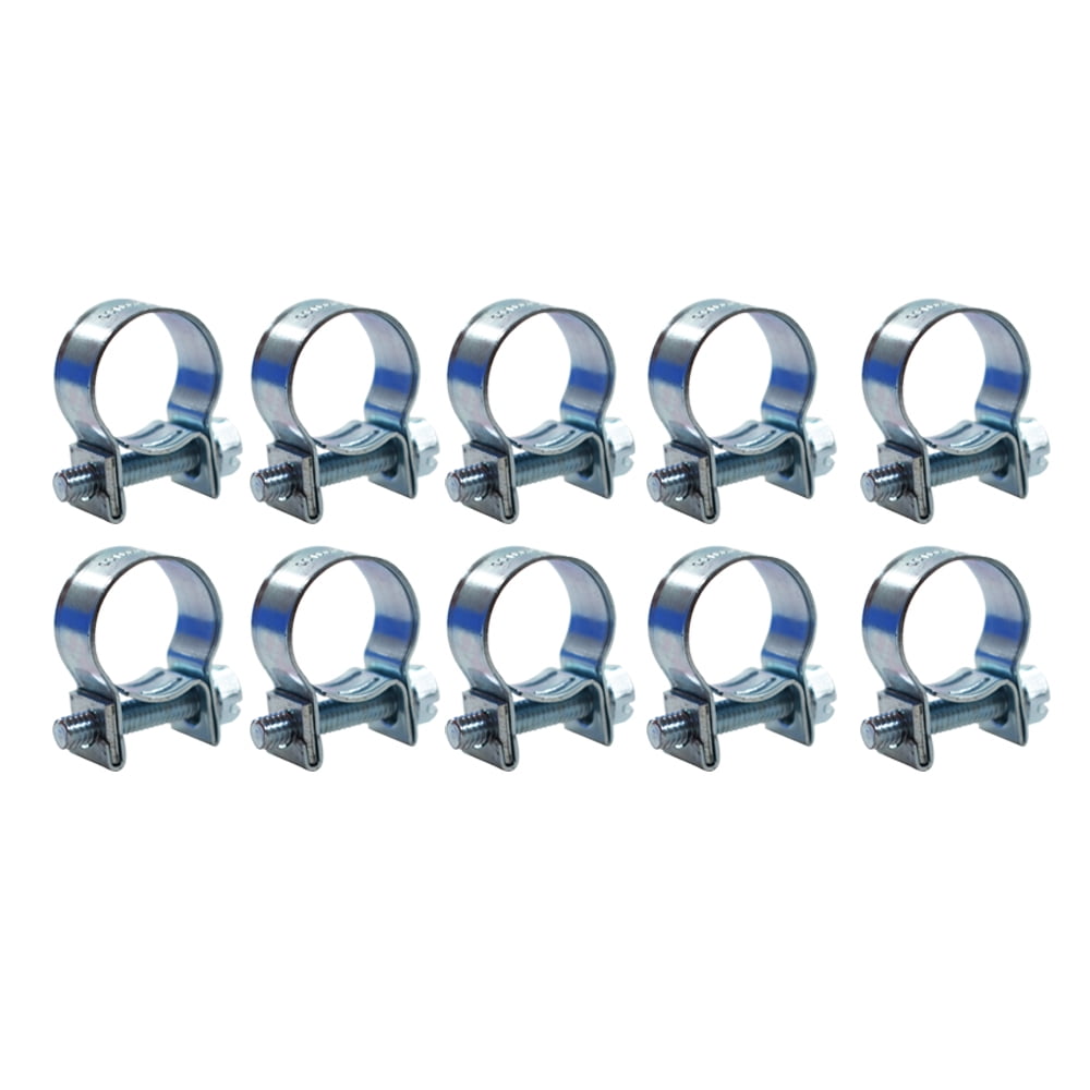 10 Pcs 5/16" Fuel Injection Gas Line Style Hose Clamps 1/2" 9/16" Dia