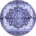 thumbnail image 1 of Ahgly Company Indoor Round Persian Blue Traditional Area Rugs, 6' Round, 1 of 4