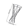 thumbnail image 2 of unbranded 1Ud Soporte De Planta De Aire En Metal Negro Y Estable Para, 2 of 5