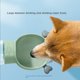 thumbnail image 4 of Botella de agua portátil del perro, 2 en 1 dispensador de la botella de agua del perro con el envase de comida, botella de agua del viaje del perro de la prueba del escape para caminar, 4 of 8