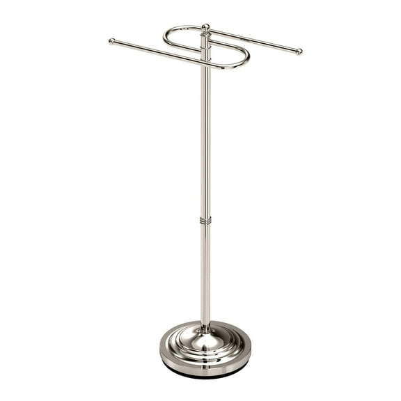 Gatco 1505PN Floor S-Style Towel Stand, Polished Nickel