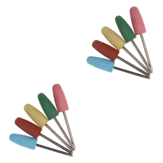Destyer 5pcs/set Silicone Nail Grinding Head For Safe And Effective Manicure And Fits Most Driller Style A 2Set