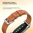 thumbnail image 2 of Leather Style Watch Band Compatible with Fitbit Air, Quick Release Replacement Wristband with Metal Buckle, 2 of 7