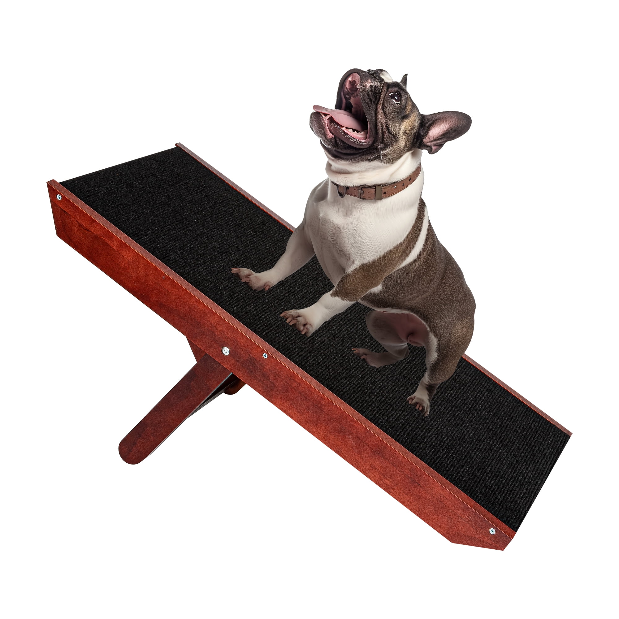 Pefilos 60" Nonslip Plastic Pet Ramp, Folding Portable Cat & Dog Ramp Perfect for Bed and Car, Trucks and SUVs, Black Pefilos 60" Nonslip Plastic Pet Ramp, Folding Portable Cat & Dog Ramp Perfect for Bed and Car, Trucks and SUVs, Black