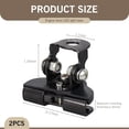 thumbnail image 2 of Ohmyroo Universal Hood LED Light Bar Mounting Brackets No-Drill Clips 2-Pack, 2 of 4