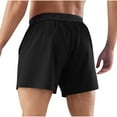 thumbnail image 5 of Men Traning Shorts High Waisted Pull On Stretch Bermuda Shorts Comfort Casual Beach Shorts Gym Traning Track Joggers Pants with Pockets, 5 of 7