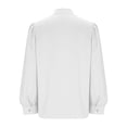 thumbnail image 4 of Womens Silk Satin Blouse V Neck Long Sleeve Shirts Tops Elegant Casual Loose Business Work Office Outfits, 4 of 5